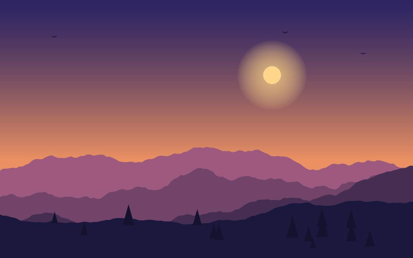 Landschapsillustratie
