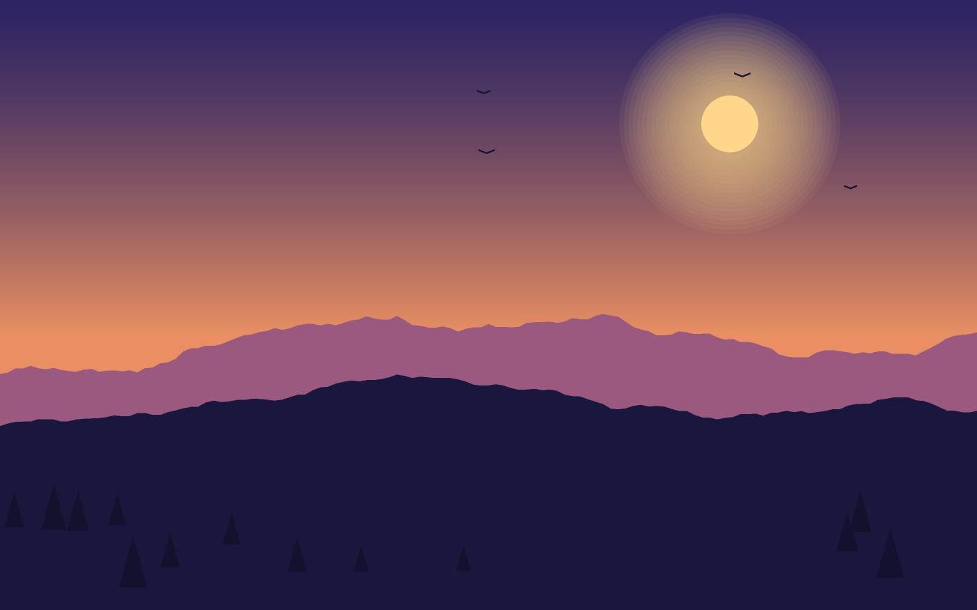 Ilustrace krajiny