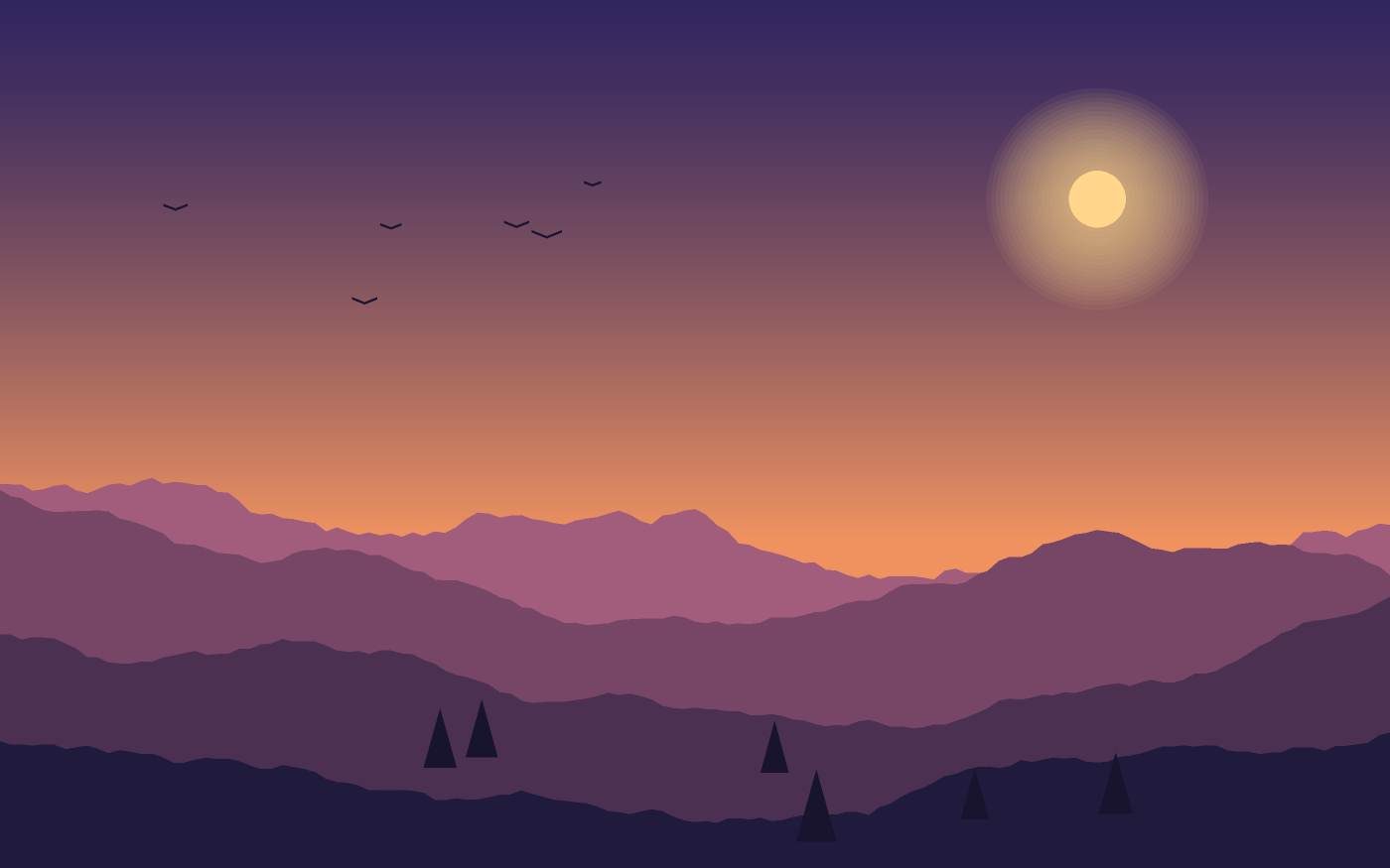 Ilustrace krajiny