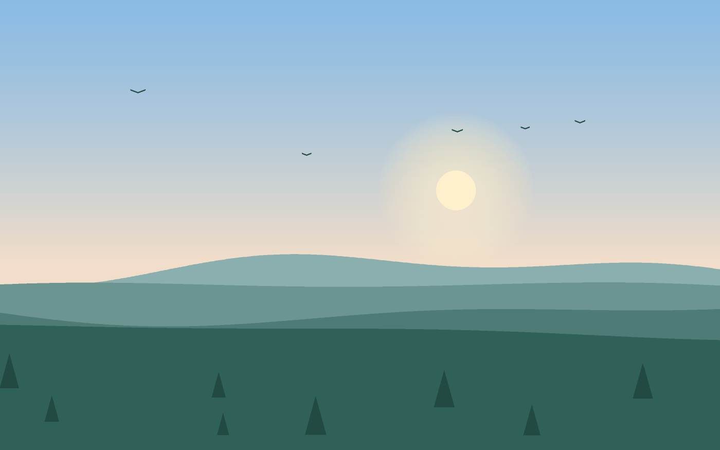 Ilustración de un paisaje
