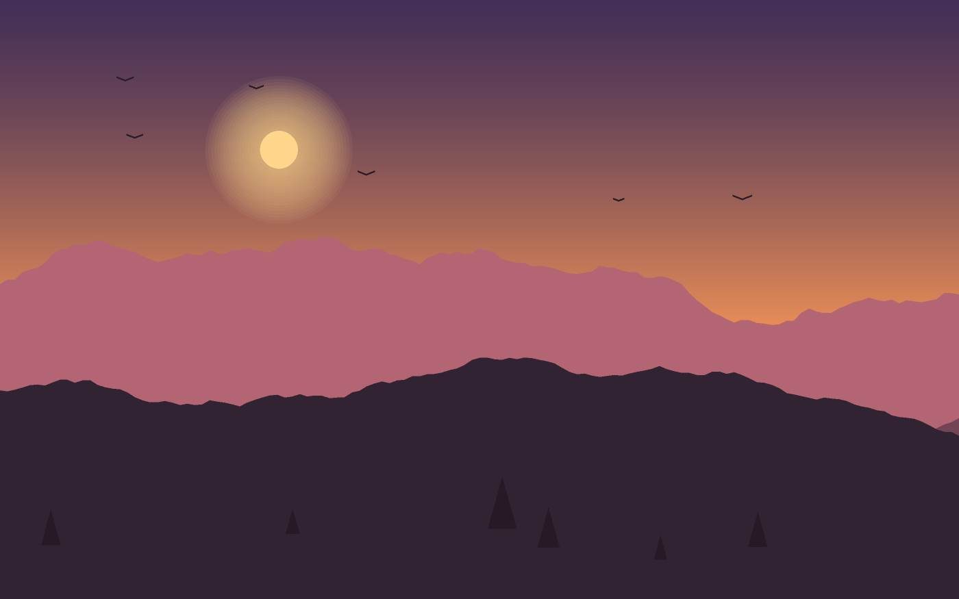 Ilustración de un paisaje