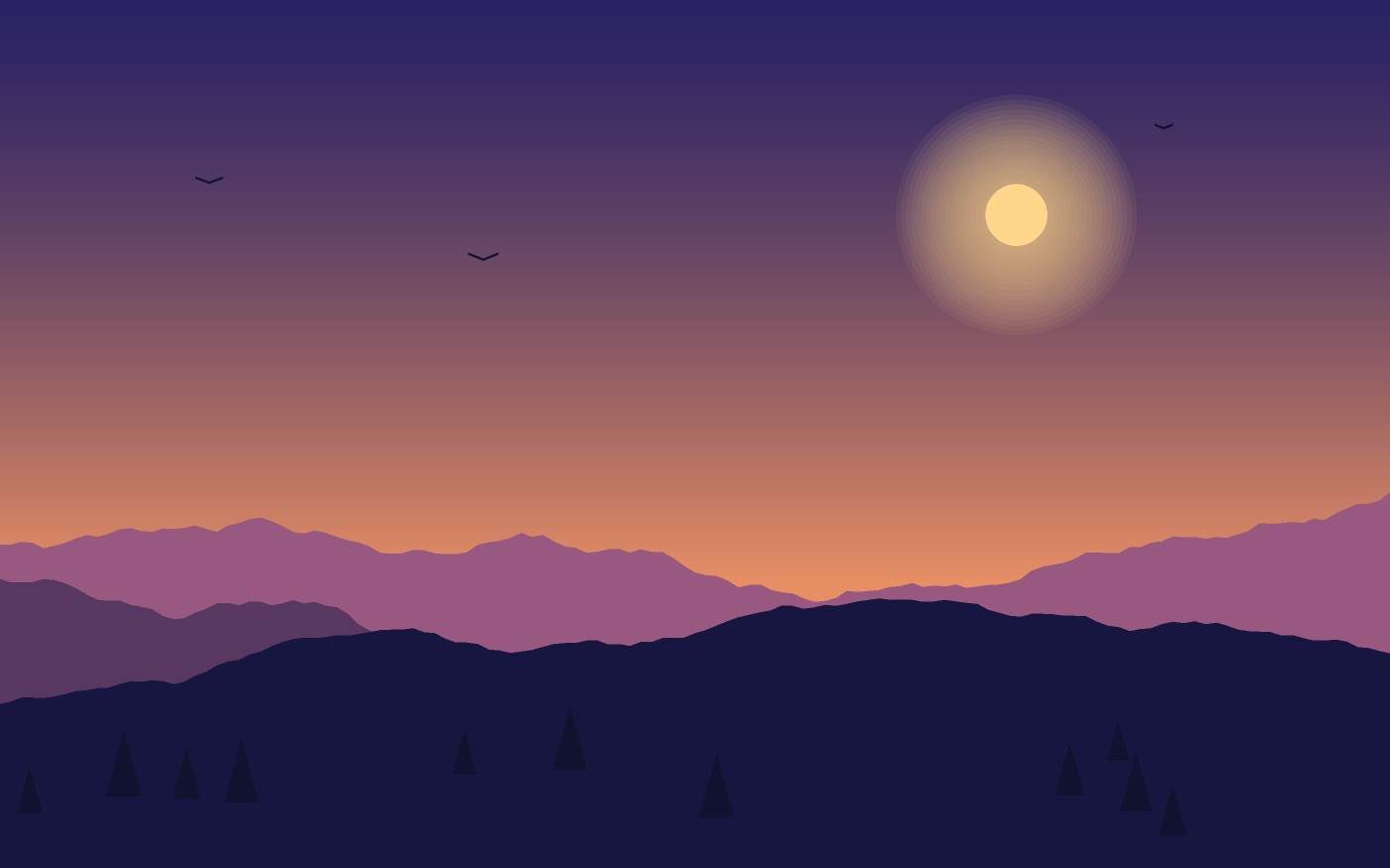 Ilustración de un paisaje