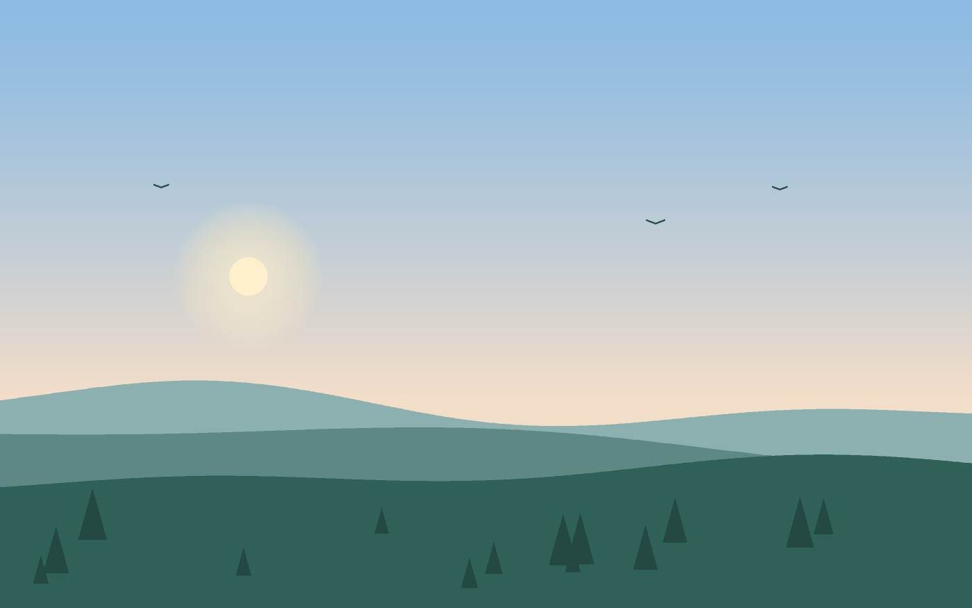 Illustrazione di un paesaggio