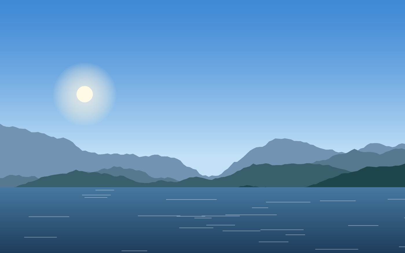 Illustrazione di un paesaggio