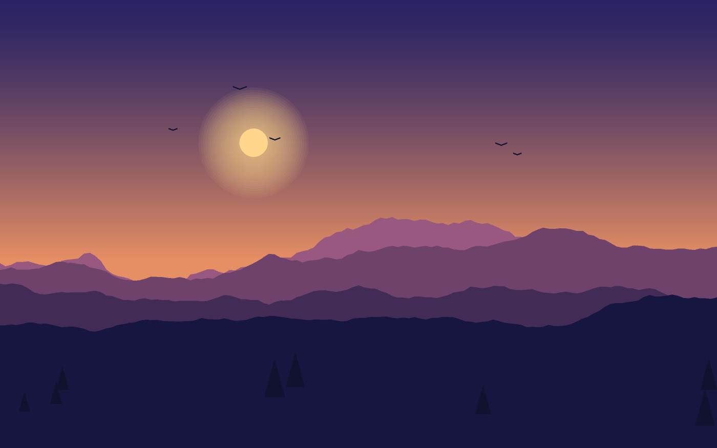 Landschapsillustratie