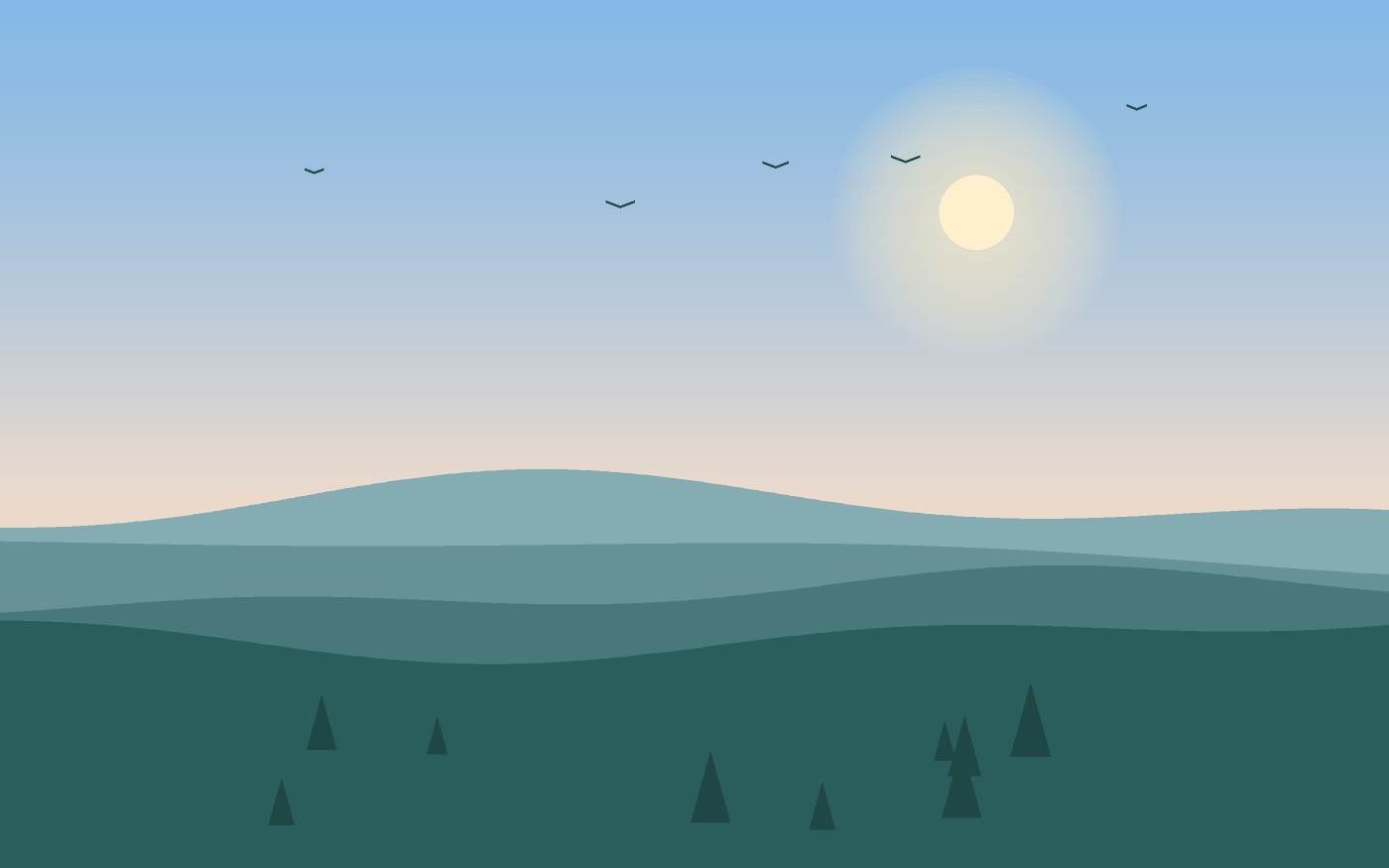 Landschapsillustratie