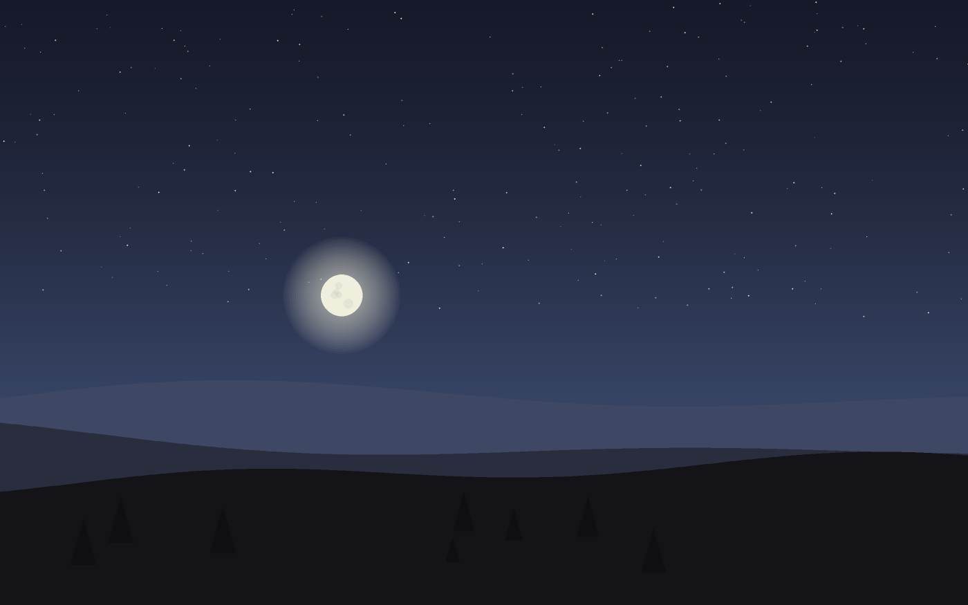 Ilustração de uma paisagem